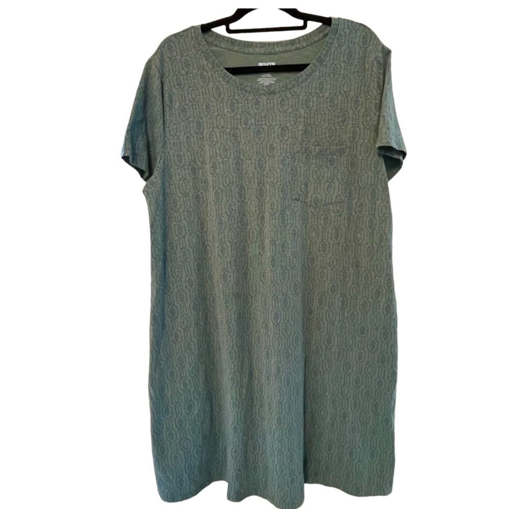 Duluth Trading Co Shirt Dress T-Shirt Dress with pockets Size XXL